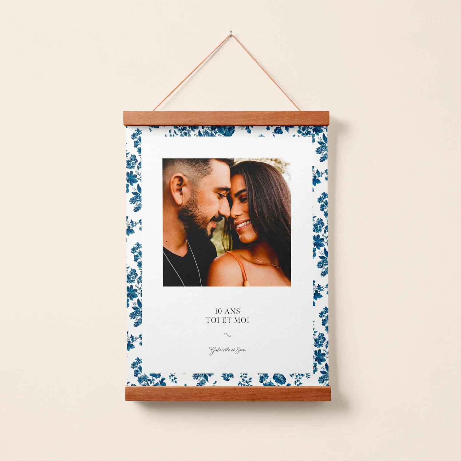 Affiche photo de fleur bleue - Image 3