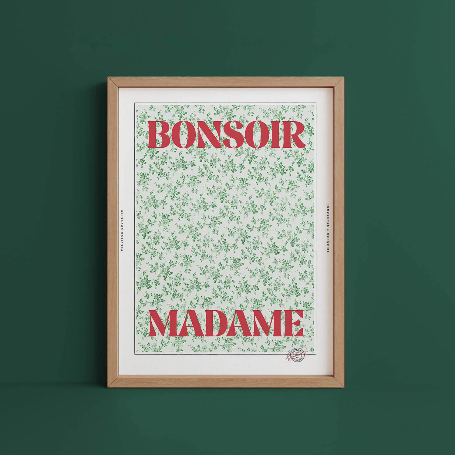 Affiche "Bonsoir Madame"