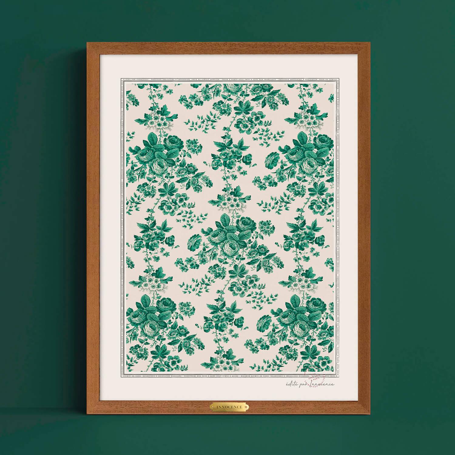 Affiche Fleur Verte