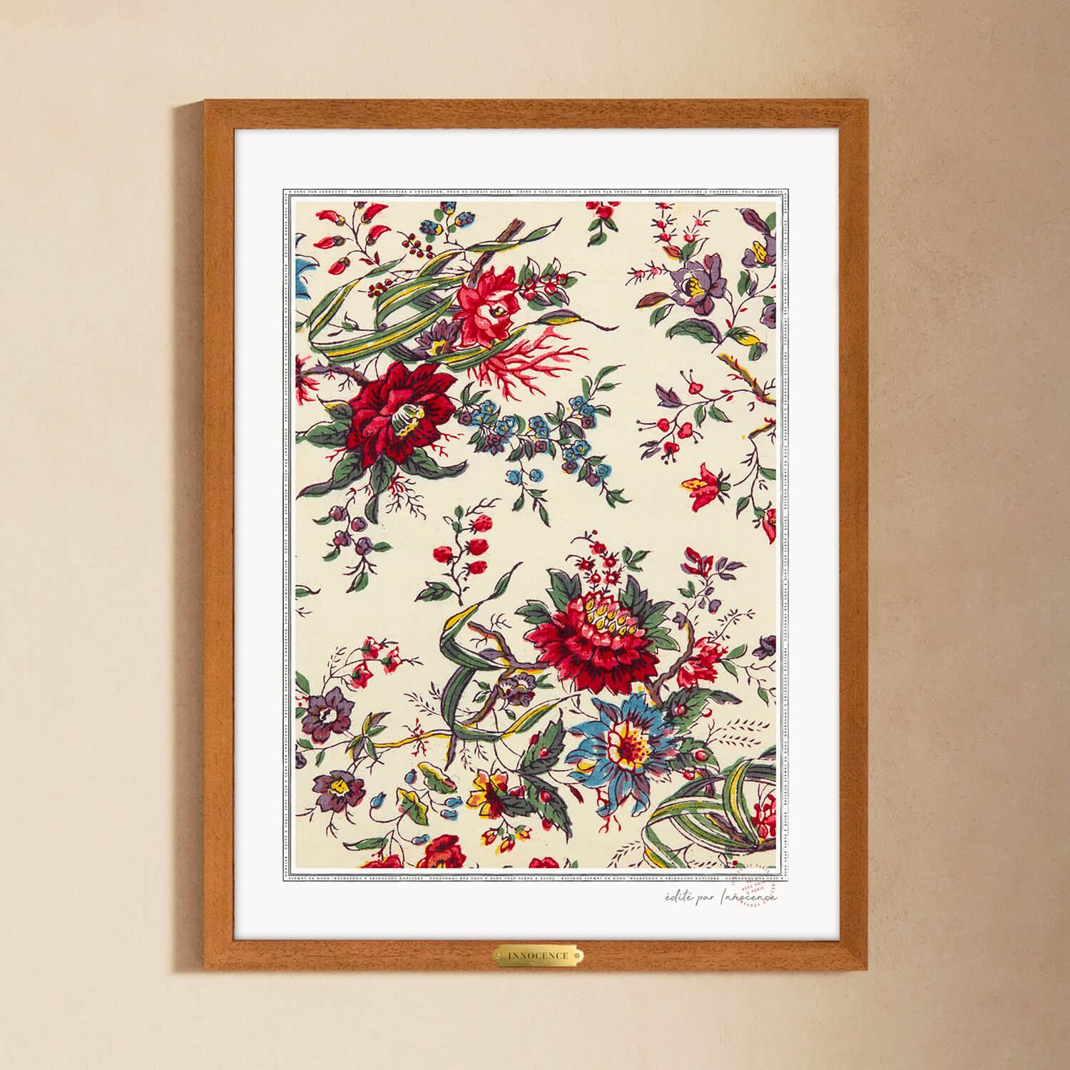 Affiche Bouquet illustré