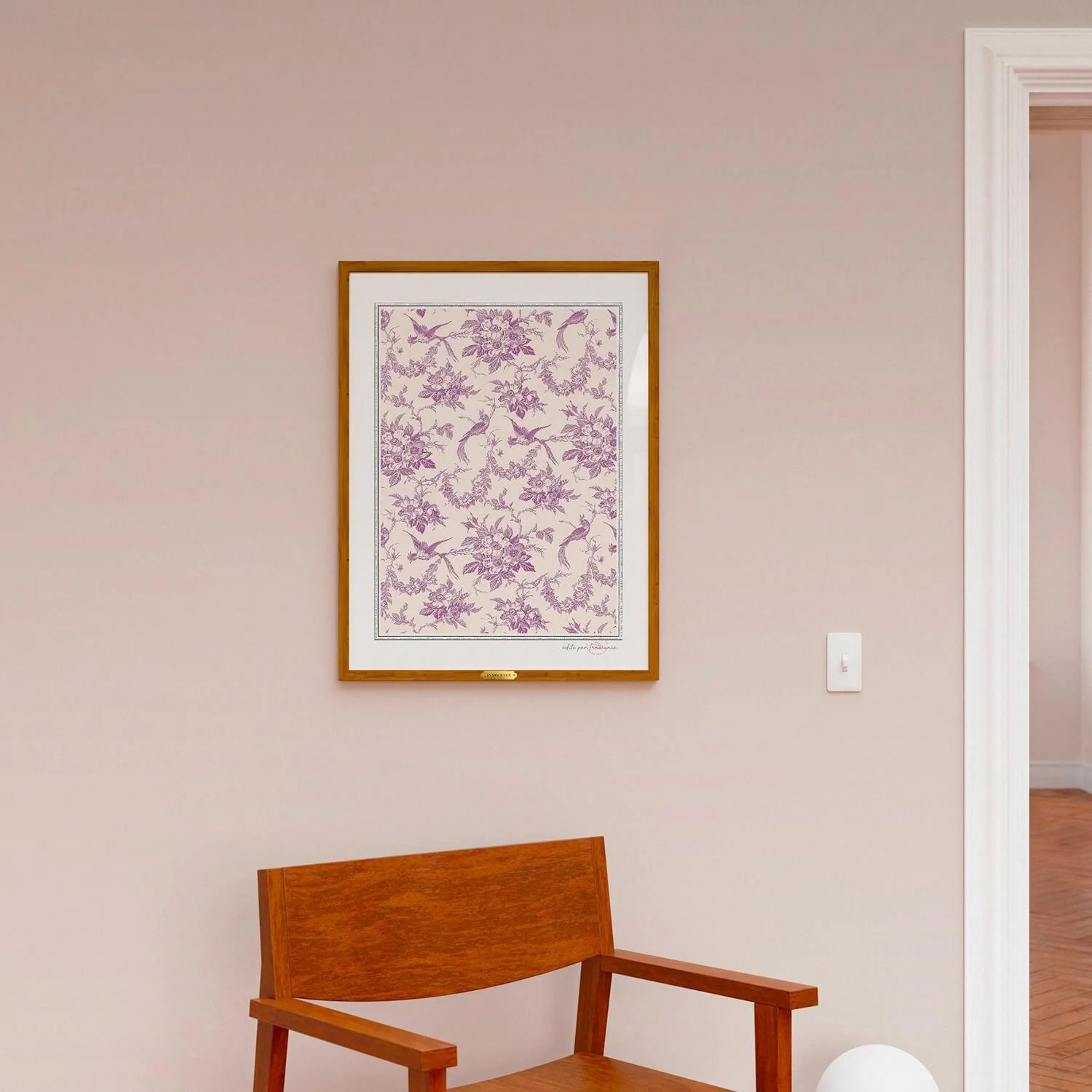 Affiche Plume Mauve - Image 2