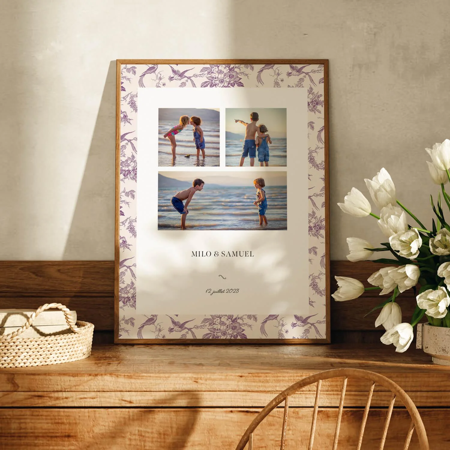 Affiche photo Plumes Mauve - Image 2